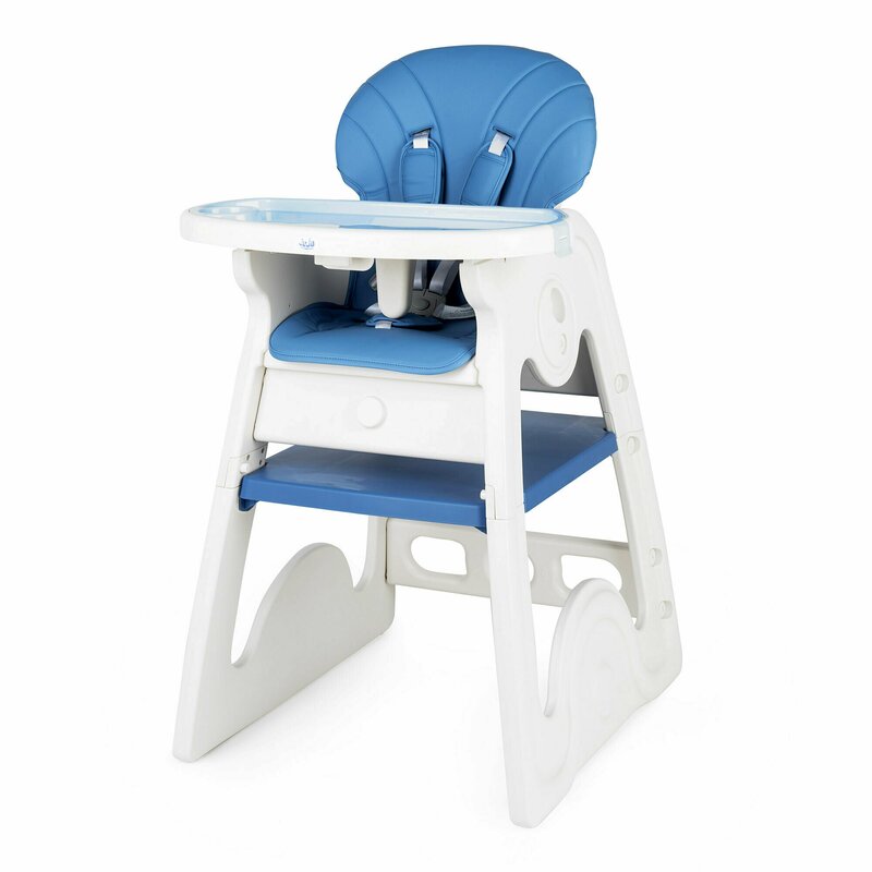 Juju - scaun de masa multifunctional eat&play v2, albastru