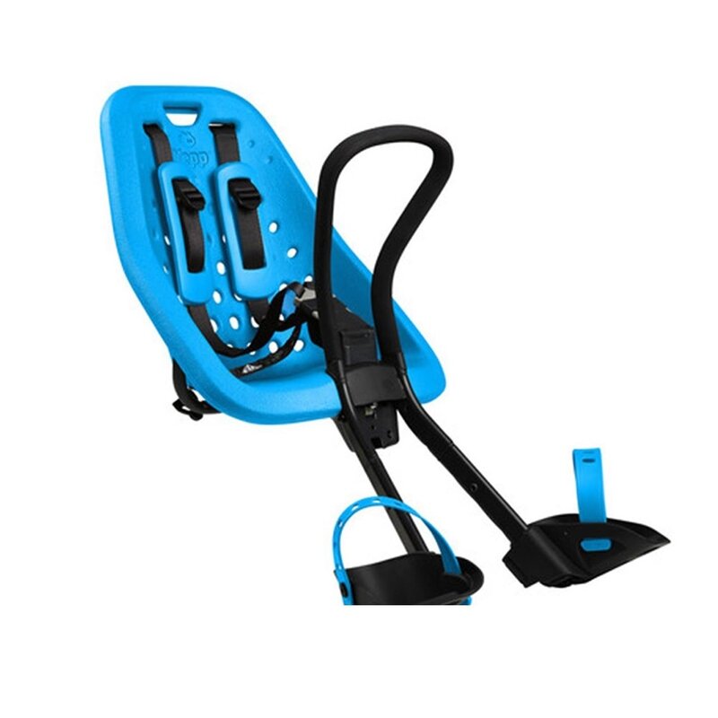 Thule - scaun de bicicleta yepp mini cu montare pe bicicleta in fata, albastru