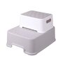 Scaunel inaltator, Primabobo, Cu 26 de litere si 30 de numere pe platforma, Suprafata antiderapanta, Din polipropilena, 33 x 40 x 27 cm, Grey - 1