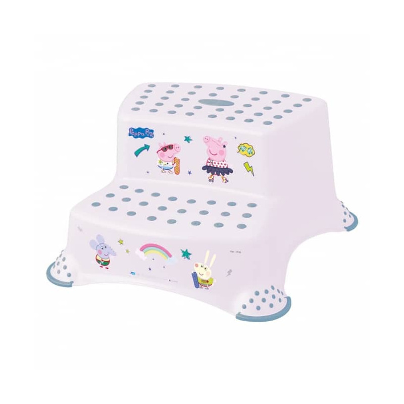 Scaunel Inaltator WC in Doua Trepte, Suprafata antiderapanta, Igor, 40 x 37 x 21 cm, Keeeper, Peppa Pig