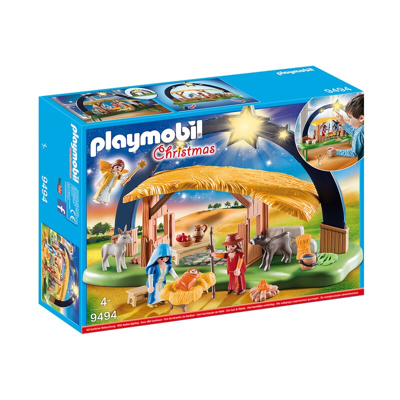 Playmobil - scena nasterii domnului cu lumina