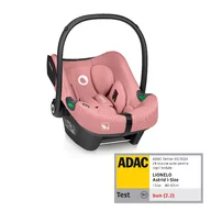 Scoica auto, Lionelo, i-Size Astrid, 0-13 Kg, 40-87 cm, Cu maner si capotina reglabile, Cu protectie laterala avansata, Salteluta confortabila,  Testat ADAC, Conform cu standardul european de securitate R129, Roz