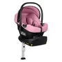 Scoica auto, Lionelo, i-Size Astrid, 0-13 Kg, 40-87 cm, Cu maner si capotina reglabile, Cu protectie laterala avansata, Salteluta confortabila,  Testat ADAC, Conform cu standardul european de securitate R129, Roz - 16