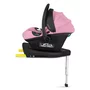Scoica auto, Lionelo, i-Size Astrid, 0-13 Kg, 40-87 cm, Cu maner si capotina reglabile, Cu protectie laterala avansata, Salteluta confortabila,  Testat ADAC, Conform cu standardul european de securitate R129, Roz - 18