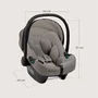 Scoica auto, Lionelo, i-Size Astrid, 0-13 Kg, 40-87 cm, Cu maner si capotina reglabile, Cu protectie laterala avansata, Salteluta confortabila, Testat ADAC, Conform cu standardul european de securitate R129, Taupe - 14