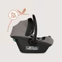 Scoica auto, Lionelo, i-Size Astrid, 0-13 Kg, 40-87 cm, Cu maner si capotina reglabile, Cu protectie laterala avansata, Salteluta confortabila, Testat ADAC, Conform cu standardul european de securitate R129, Taupe - 15