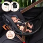 Scoica auto, Lionelo, i-Size Astrid, 0-13 Kg, 40-87 cm, Cu maner si capotina reglabile, Cu protectie laterala avansata, Salteluta confortabila, Testat ADAC, Conform cu standardul european de securitate R129, Taupe - 21