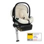 Scoica auto, Lionelo, i-Size Astrid, Include baza Isofix, 0-13 Kg, 40-87 cm, Cu maner si capotina reglabile, Cu protectie laterala avansata, Salteluta confortabila,  Testat ADAC, Conform cu R129, Crem