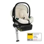 Scoica auto, Lionelo, i-Size Astrid, Include baza Isofix, 0-13 Kg, 40-87 cm, Cu maner si capotina reglabile, Cu protectie laterala avansata, Salteluta confortabila,  Testat ADAC, Conform cu R129, Crem