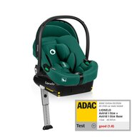 Scoica auto, Lionelo, i-Size Astrid, Include baza Isofix, 0-13 Kg, 40-87 cm, Cu maner si capotina reglabile, Cu protectie laterala avansata, Salteluta confortabila,  Testat ADAC, Conform cu R129, Verde