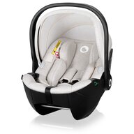 Scoica auto, Lionelo, Moxie, i-Size, 40-87 cm, Tetiera reglabila, intarita cu spuma de memorie, Carcasa ventilata, Din bambus, Protectie avansata, Conform cu R129, Bej