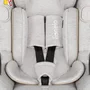 Scoica auto, Lionelo, Moxie, i-Size, Include baza rotativa 360 cu picior de fixare, 40-87 cm, Tetiera reglabila, intarita cu spuma de memorie, Carcasa ventilata, Din bambus, Protectie avansata, Conform R129, Bej - 13