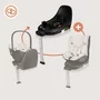 Scoica auto, Lionelo, Moxie, i-Size, Include baza rotativa 360 cu picior de fixare, 40-87 cm, Tetiera reglabila, intarita cu spuma de memorie, Carcasa ventilata, Din bambus, Protectie avansata, Conform R129, Bej - 4