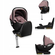 Black Friday - Reduceri Scoica auto, Lionelo, Moxie, i-Size, Include baza rotativa 360 cu picior de fixare, 40-87 cm, Tetiera reglabila, intarita cu spuma de memorie, Carcasa ventilata, Din bambus, Protectie avansata, Conform R129, Mov Promotie