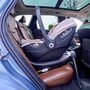 Scoica auto, Lionelo, Moxie, i-Size, Include baza rotativa 360 cu picior de fixare, 40-87 cm, Tetiera reglabila, intarita cu spuma de memorie, Carcasa ventilata, Din bambus, Protectie avansata, Conform R129, Negru - 25