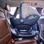 Scoica auto, Lionelo, Moxie, i-Size, Include baza rotativa 360 cu picior de fixare, 40-87 cm, Tetiera reglabila, intarita cu spuma de memorie, Carcasa ventilata, Din bambus, Protectie avansata, Conform R129, Negru - 27