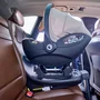 Scoica auto, Lionelo, Moxie, i-Size, Include baza rotativa 360 cu picior de fixare, 40-87 cm, Tetiera reglabila, intarita cu spuma de memorie, Carcasa ventilata, Din bambus, Protectie avansata, Conform R129, Negru - 27