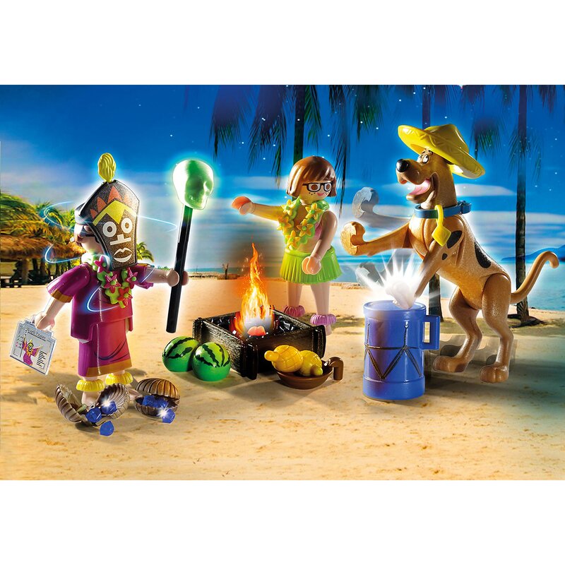 Playmobil - set de constructie aventuri cu doctorul vrajitor , scooby doo