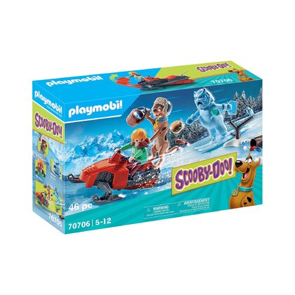 Playmobil - Set de constructie Aventuri cu fantoma zapezii , Scooby Doo
