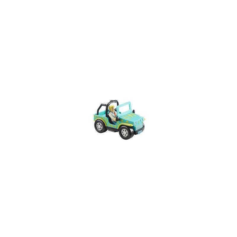 Scooby doo - masinuta monster safari jeep si figurina fred
