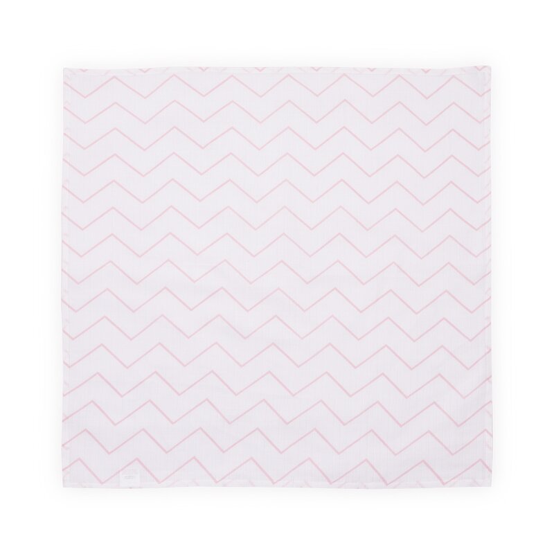 Lorelli - scutec pled din muselina 80x80 cm pink lines