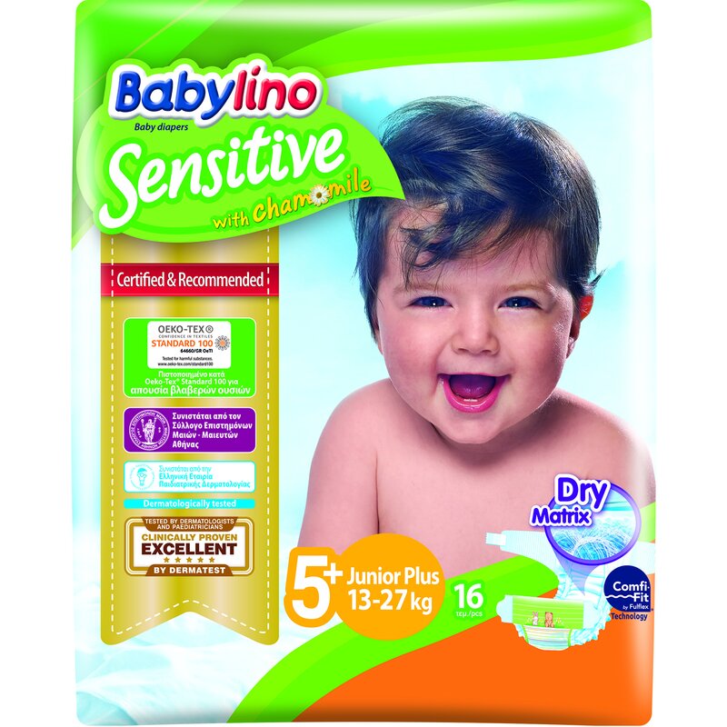 Babylino - scutec sensitive, de unica folosinta, 13-27 kg, nr5+