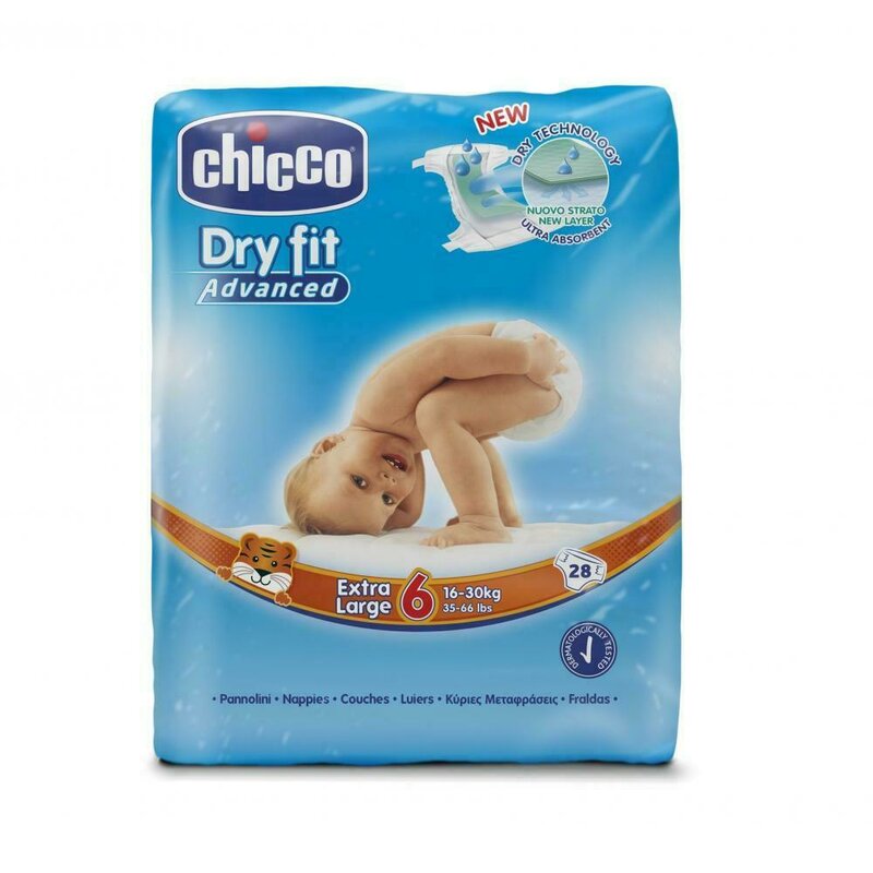 Chicco - Scutece Dry Fit Advanced Junior, nr.6, 16-30 kg, 14buc