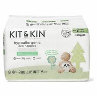 Scutece Hipoalergenice Eco, Kit&Kin, Marimea 2, 38 buc, De unica folosinta, 4-8 kg