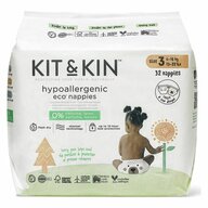 Scutece Hipoalergenice Eco, Kit&Kin, Marimea 3, 32 buc, De unica folosinta, 6-10 kg