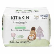 Scutece Hipoalergenice Eco, Kit&Kin, Marimea 4, 32 buc, De unica folosinta, 9-14 kg