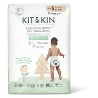 Scutece Hipoalergenice Eco Pull Up Junior, Kit&Kin, Marime 5, 20 buc, De unica folosinta, 12-17 kg