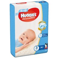 Huggies - Scutece  Ultra Confort Mega Pack (nr 3) Boy 80 buc, 5-9 kg