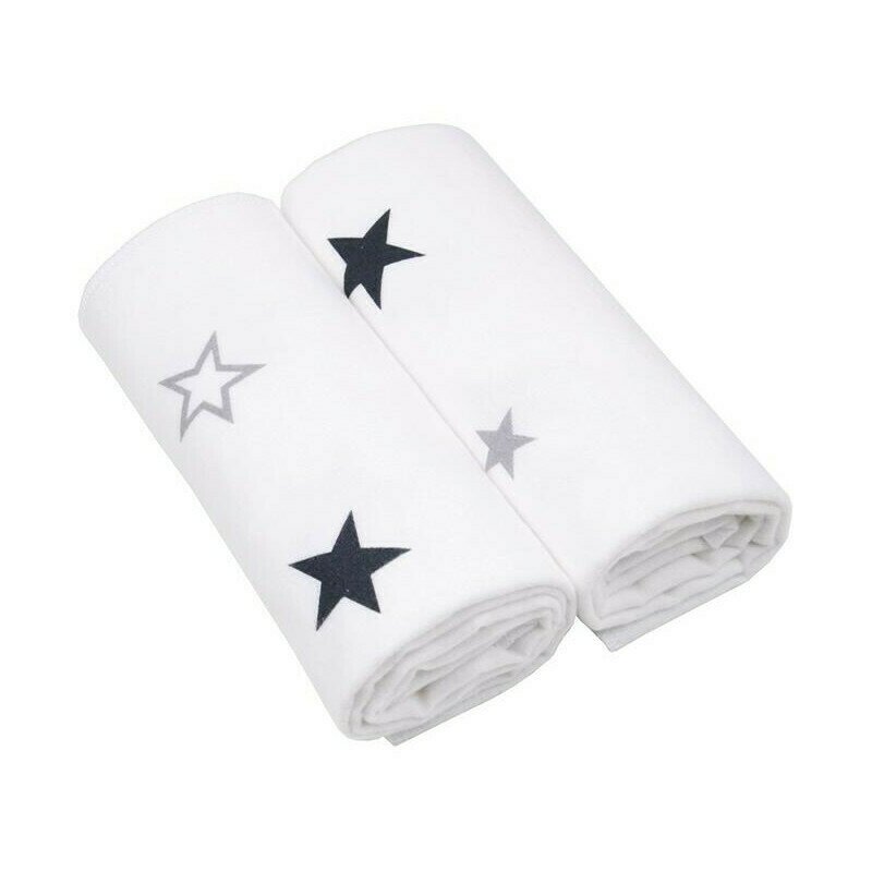 Hausmann (a-haberkorn) - set molton star multifunctionale, 2 buc din bumbac, 80x80 cm, scutec textil