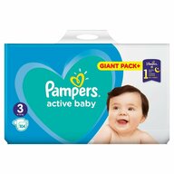 Pampers - Scutece  Active Baby 3 Giant Pack  104 buc
