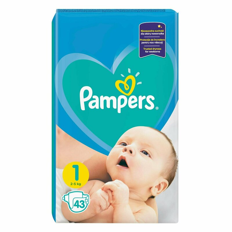 Pampers - scutece new baby 1, mini, 43 buc
