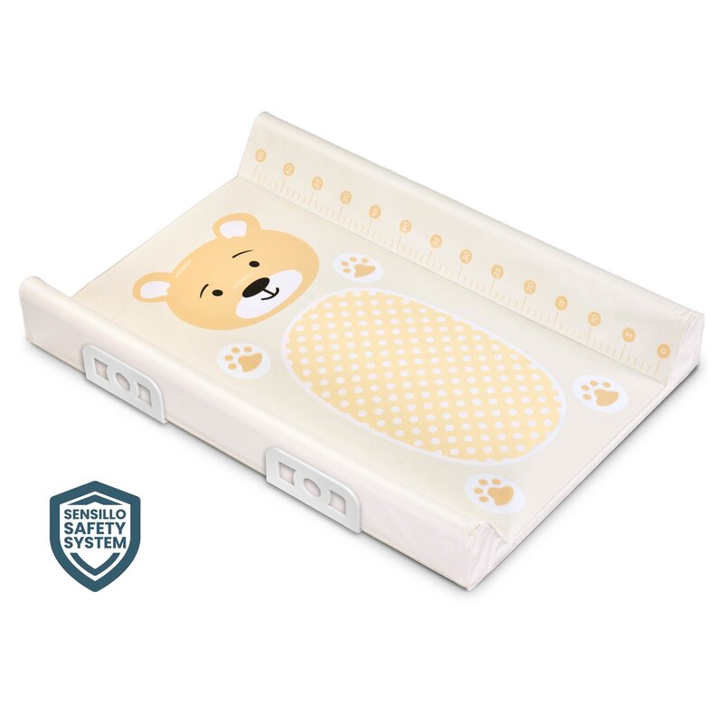 Sensillo - salteluta de infasat cu intaritura, include 4 picioare de montare, 50x70 cm, conform standardelor europene de securitate en12221-1, en12221-2, fara bpa, 0 luni+, animals, bej