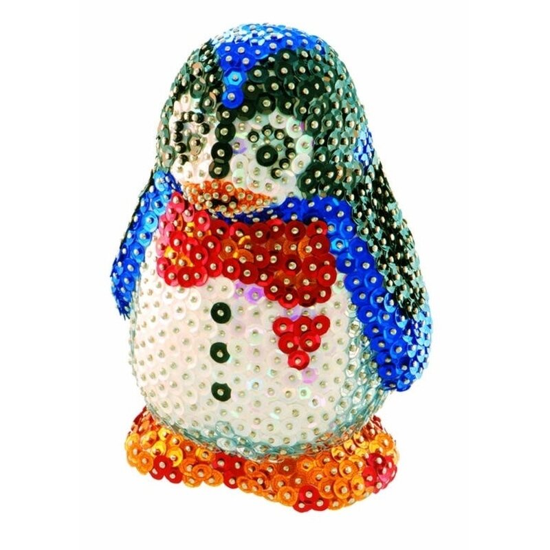 Sequin art 3D - set creativ Pinguin