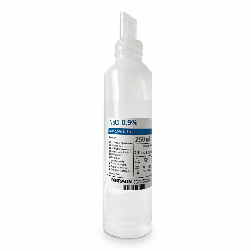 Braun - ser fiziologic nacl 0.9%, solutie sterila pentru irigare, 250 ml