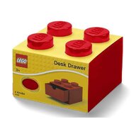 Lego - Cutie depozitare Sertar de birou 2x2  Rosu