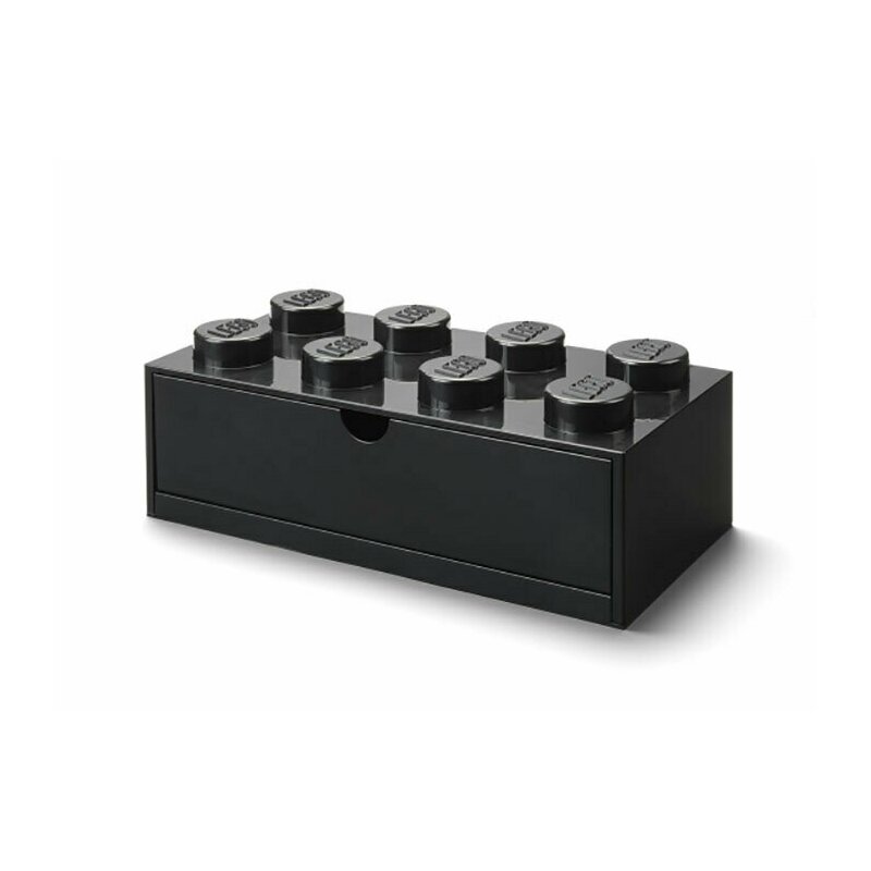Lego - cutie depozitare sertar de birou 2x4 negru