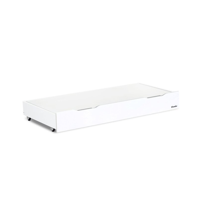 Woodies safe dreams - sertar depozitare cu capac pentru patut copii woodies 140 70 cm. alb