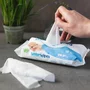 Set 12 pachete servetele umede, Water Wipes, Pentru bebe, Biodegradabile, Apa, extract de fructe, 60 de bucati/pachet, Pentru ingrijire 100% naturala, Fara alcool, plastic si parfum, 720 bucati - 5