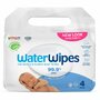 Set 4 pachete servetele umede, Water Wipes, Pentru bebe, Biodegradabile, Apa, extract de fructe, 60 de bucati/pachet, Pentru ingrijire 100% naturala, Fara alcool, plastic si parfum, 240 bucati - 1