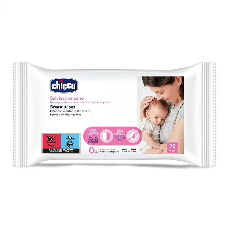 Chicco - servetele umede pentru igiena sanului 72 buc 0 luni+