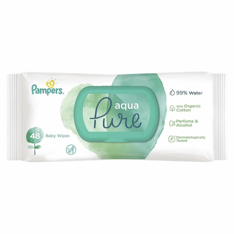 Pampers - servetele umede aqua pure (48buc)