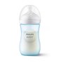 Set 1 x Biberon, Philips Avent, Natural Response, +1 luna, 260 ml, Albastru + 4 x tetine cu debit 4 (mediu), 3 luni+ - 6