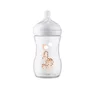 Set 1 x biberon, Philips Avent, Natural Response, +1 luna, 260 ml, Anticolici, Girafa+ 4 x tetine cu debit 4 (mediu), 3 luni+ - 7