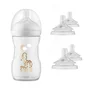 Set 1 x biberon, Philips Avent, Natural Response, +1 luna, 260 ml, Anticolici, Girafa+ 4 x tetine cu debit 4 (mediu), 3 luni+ - 1