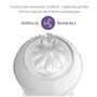 Set 1 x biberon, Philips Avent, Natural Response, +1 luna, 260 ml, Roz+ 4 x tetine cu debit 4 (mediu), 3 luni+ - 10