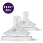 Set 1 x biberon, Philips Avent, Natural Response, +1 luna, 260 ml, Roz+ 4 x tetine cu debit 4 (mediu), 3 luni+ - 2